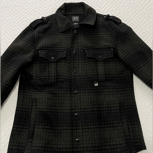 Armani Exchange Military Wool Coat - Picture 4 of 15